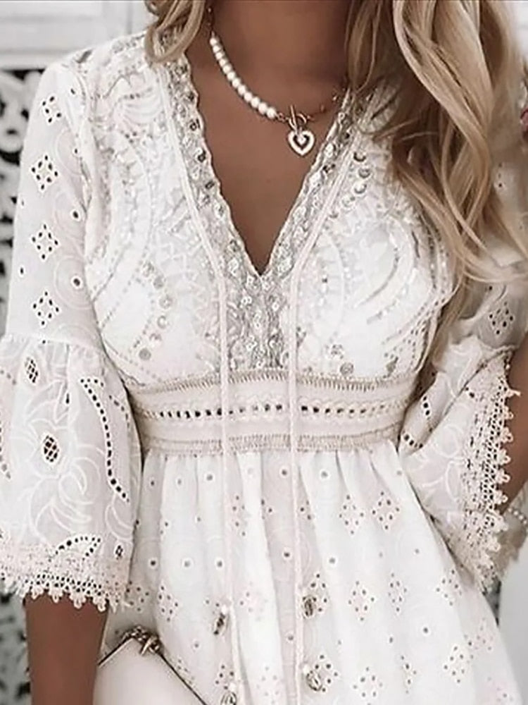 Robe bohémienne de style Ibiza