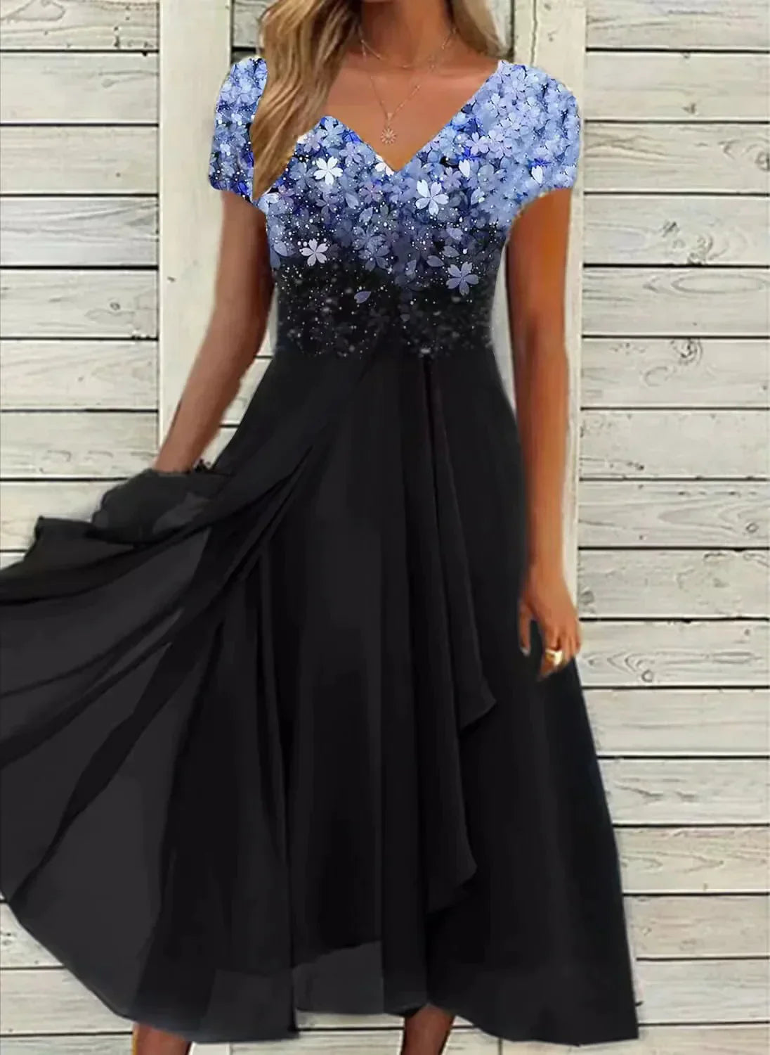 Robe de soirée en chiffon pour femmes