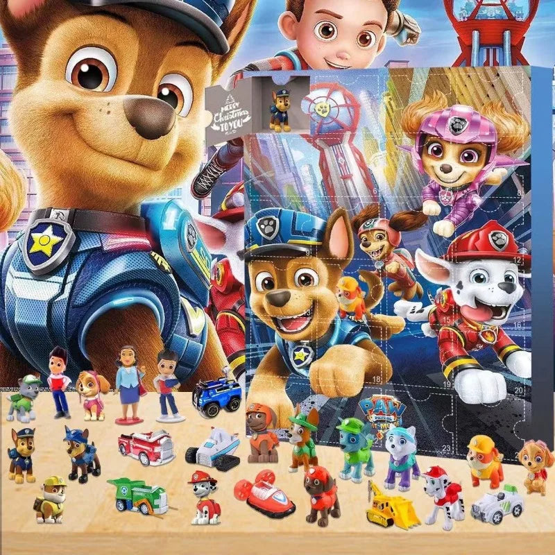 PawPatrol Joie | Calendrier de l'Avent avec 24 figurines magiques