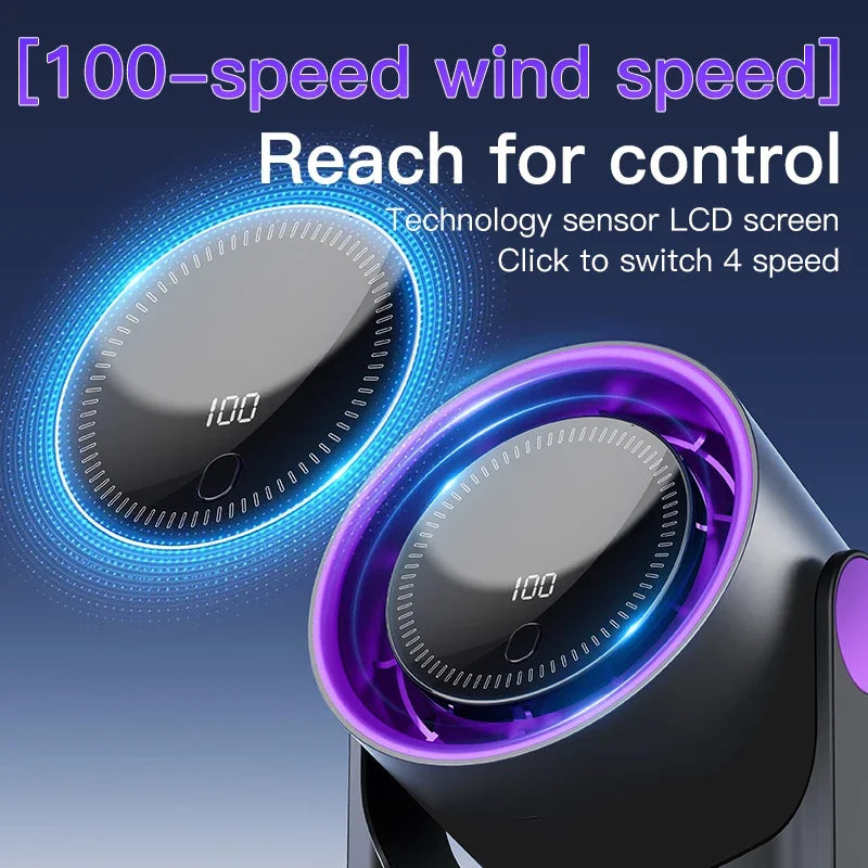Airiqo Ventilateur USB | Portable, silencieux et économe en énergie avec 100 niveaux