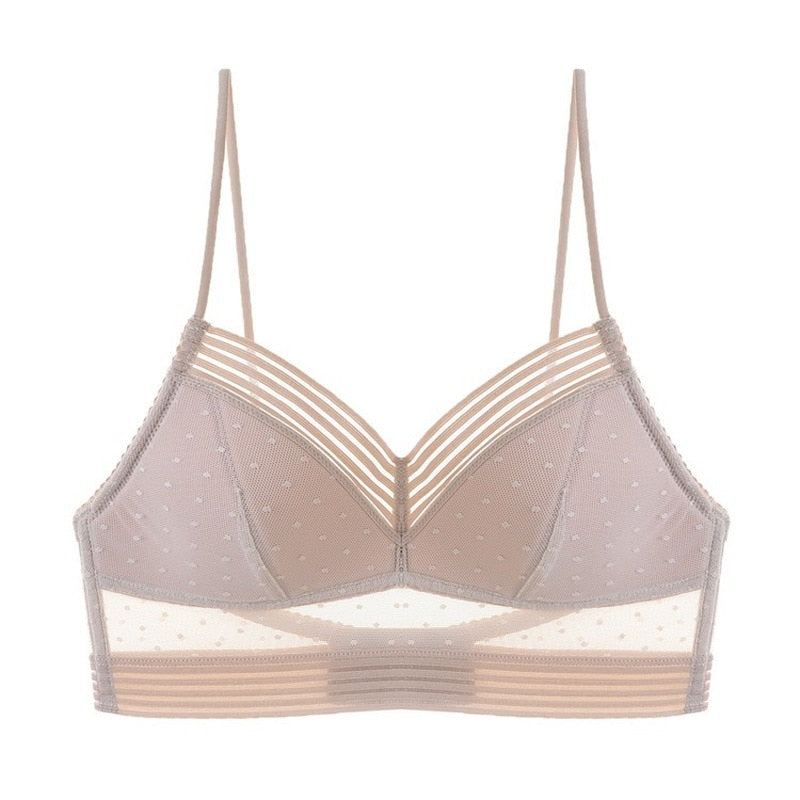 Soutien-gorge invisible dos nu en dentelle push-up lingerie fine