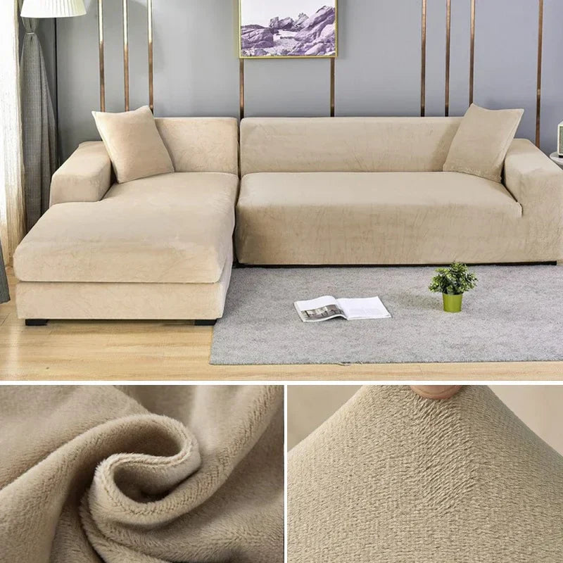 Housse de Canapé en Velours Stretch avec Finition Luxueuse – Sofina