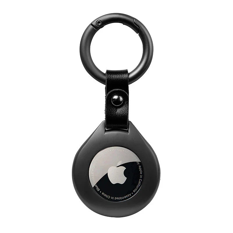 Housse de Protection en Cuir Métallique de Haute Qualité pour Apple Airtags