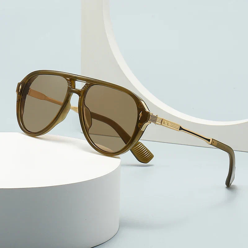 Lunettes de Soleil Aviateur Rétro Jade