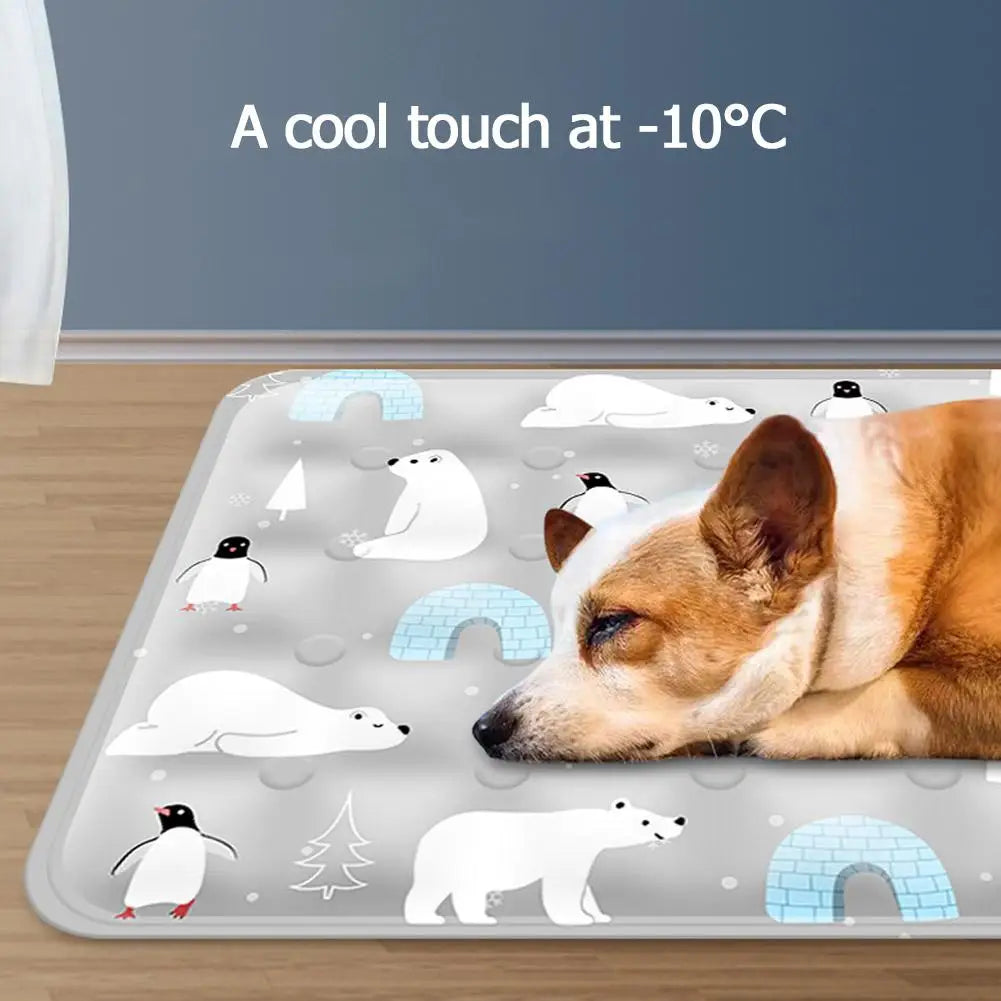 FrostPaws Tapis Refroidissant pour Chiens & Chats | Réutilisable & Rempli de Gel | Pour l'Été & les Voyages | PVC