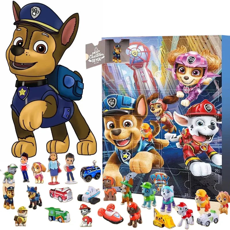 PawPatrol Joie | Calendrier de l'Avent avec 24 figurines magiques
