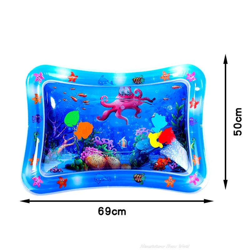AquaPaws | Tapis de Jeu Aquatique Interactif pour Chats & Chiens | Tapis de Jeu Rafraîchissant d'Été | Gonflable & Portable | 65 cm / 100 cm