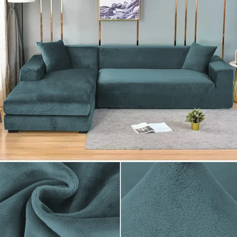 Housse de Canapé en Velours Stretch avec Finition Luxueuse – Sofina
