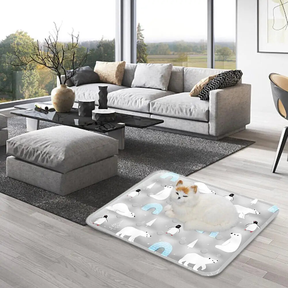 FrostPaws Tapis Refroidissant pour Chiens & Chats | Réutilisable & Rempli de Gel | Pour l'Été & les Voyages | PVC