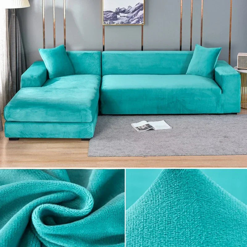 Housse de Canapé en Velours Stretch avec Finition Luxueuse – Sofina