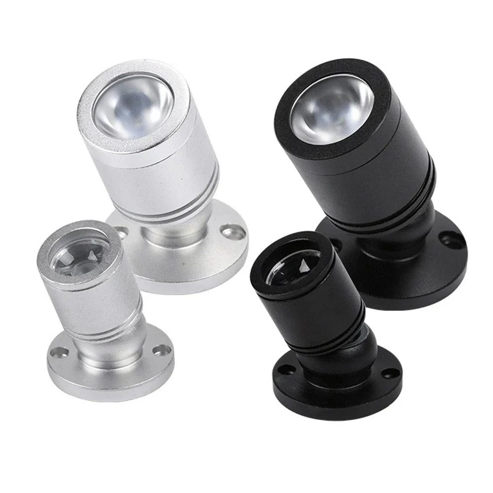 Mini Spot LED LuxoDot | 1W/3W | Projecteur USB pour vitrines & déco | Blanc chaud & froid | Boîtier en aluminium