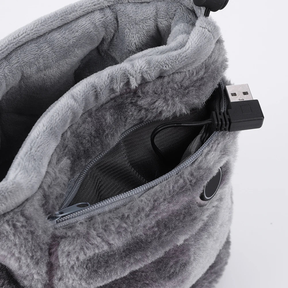 Chaussons USB Chauffants Électriques – Pantoufles Douces pour des Pieds Chauds