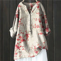 Blouse confortable avec motif floral