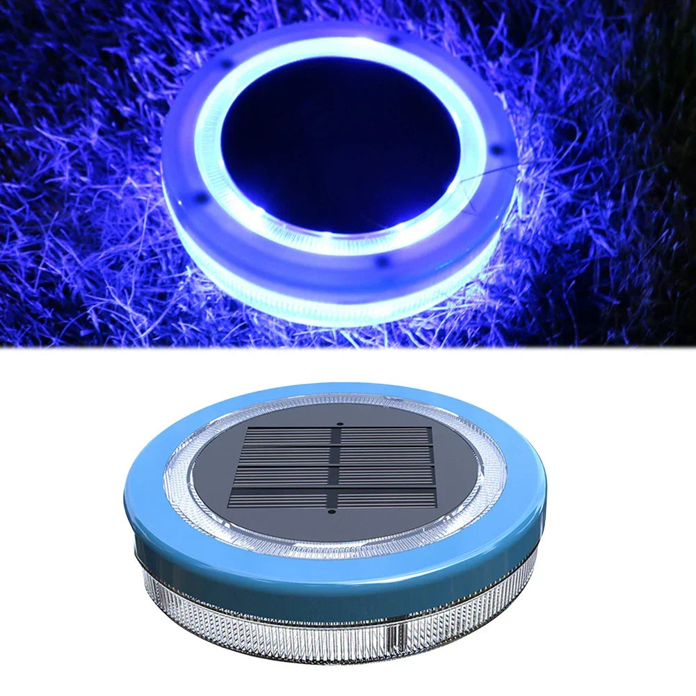 AquaLuxe Lumière de Piscine Solaire | Flottante, étanche et lumineuse lumière LED bleue