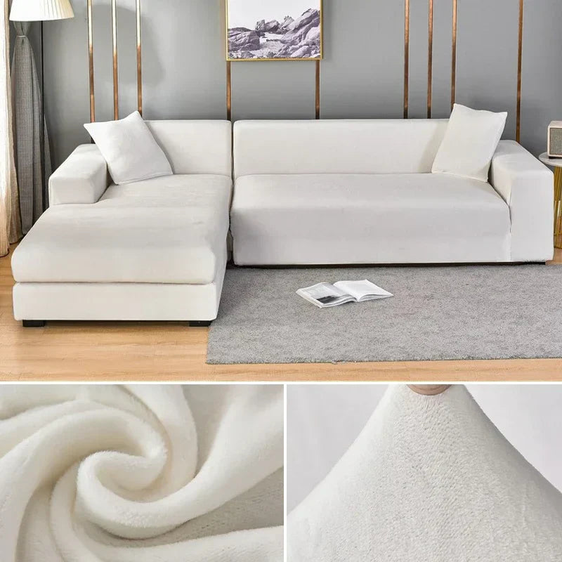 Housse de Canapé en Velours Stretch avec Finition Luxueuse – Sofina