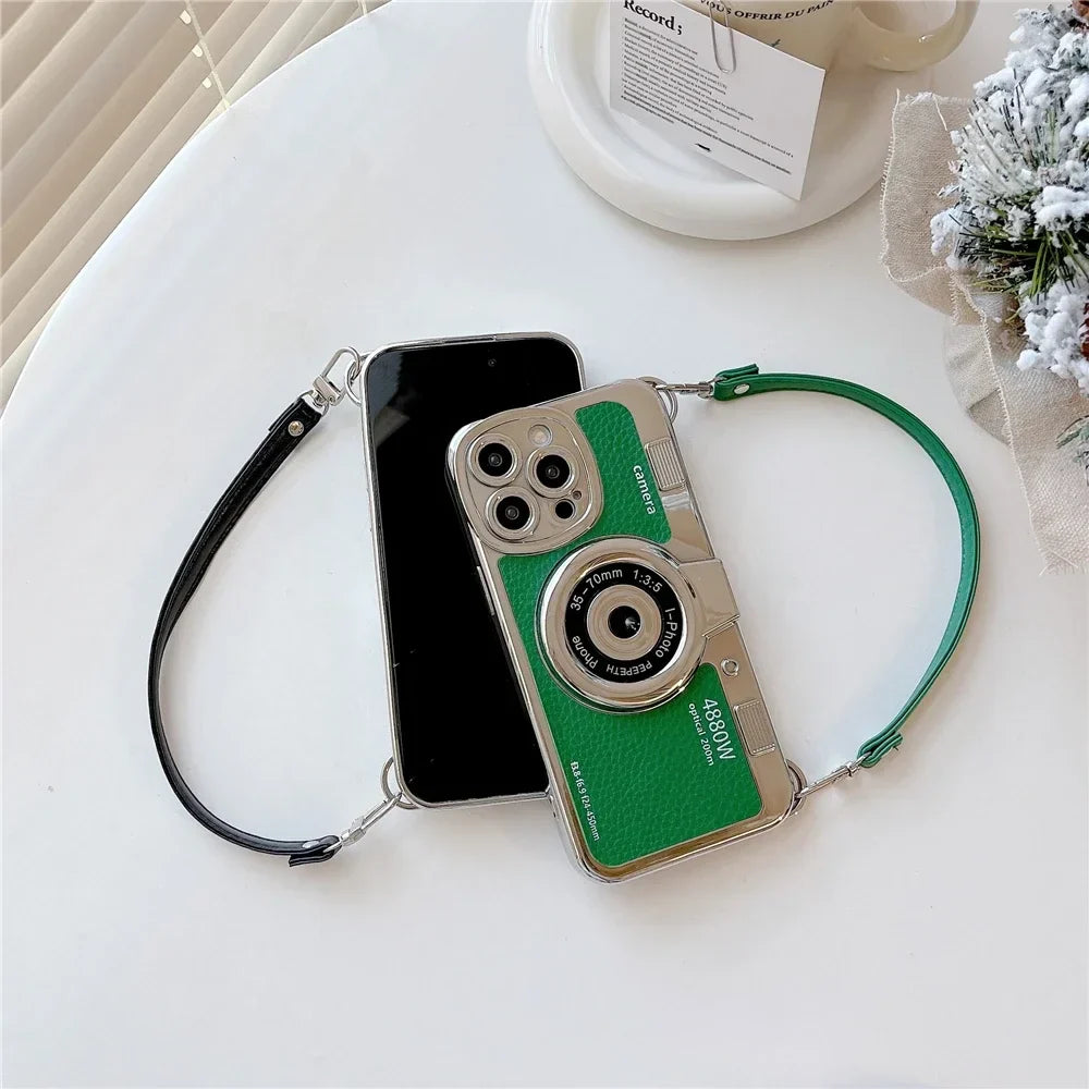 VintageCam Coque de Téléphone | Coque Style Caméra Stéréo Rétro pour iPhone