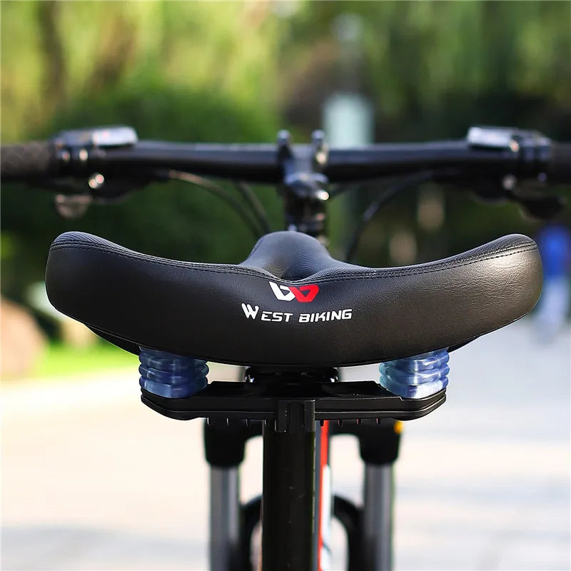 Selle de Vélo Ergonomique Confortable avec Coussin Élargi pour les Longs Trajets – Compatible avec VTT, E-Bikes et Plus