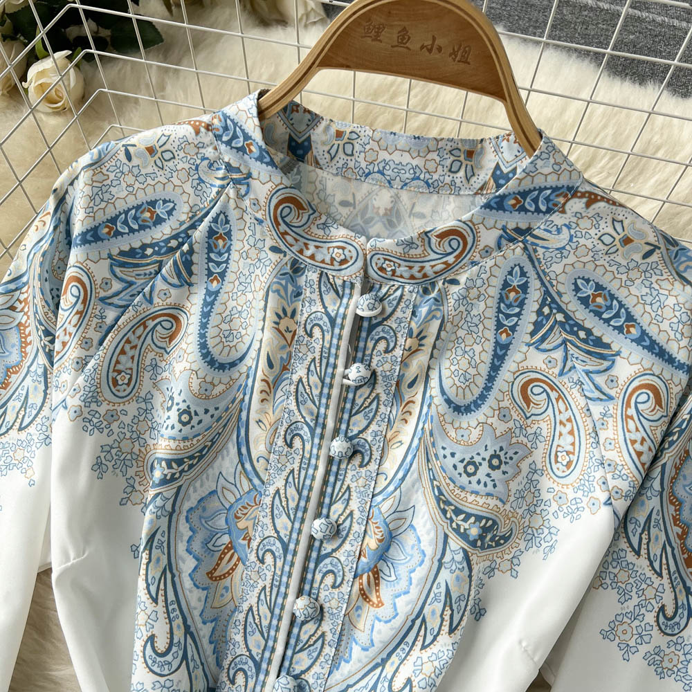 Robe A-ligne avec ceinture et motif floral
