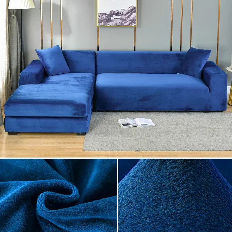 Housse de Canapé en Velours Stretch avec Finition Luxueuse – Sofina