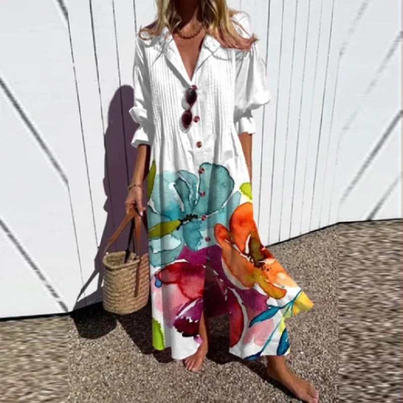 Diara™ - Robe Bohémienne de Luxe Printemps