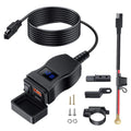 LuxCharge Elite Duo | Chargeur USB double luxe pour motos