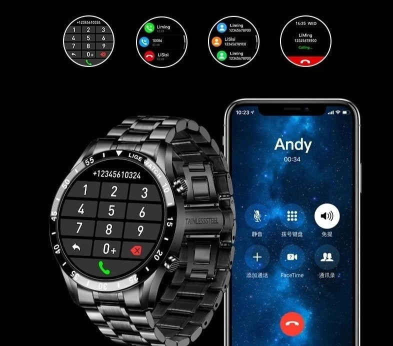 Luxe SmartWatch 4G – Élégante et Connectée avec Appels et Connectivité