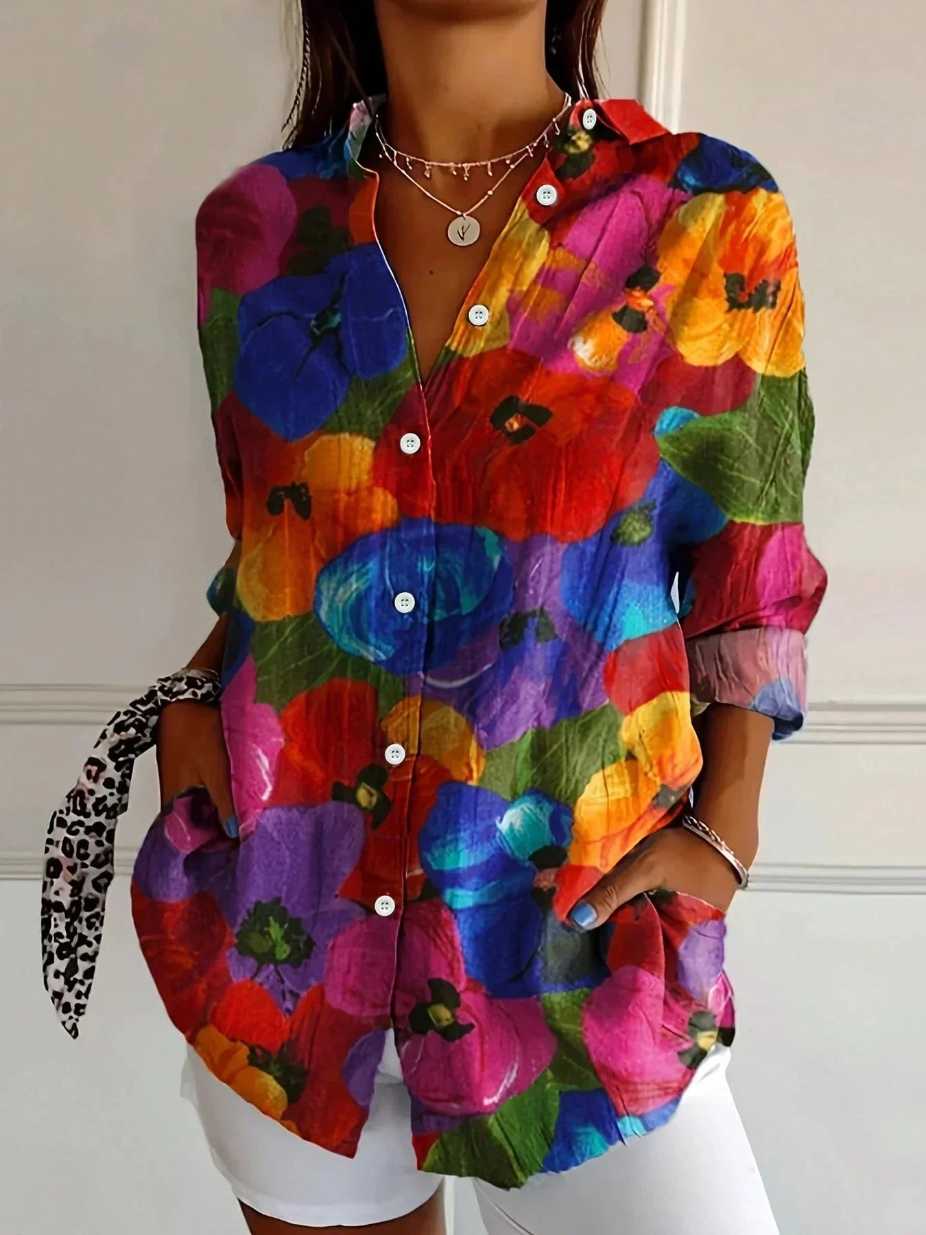 Annika™ - Chemisier coloré avec imprimé ludique