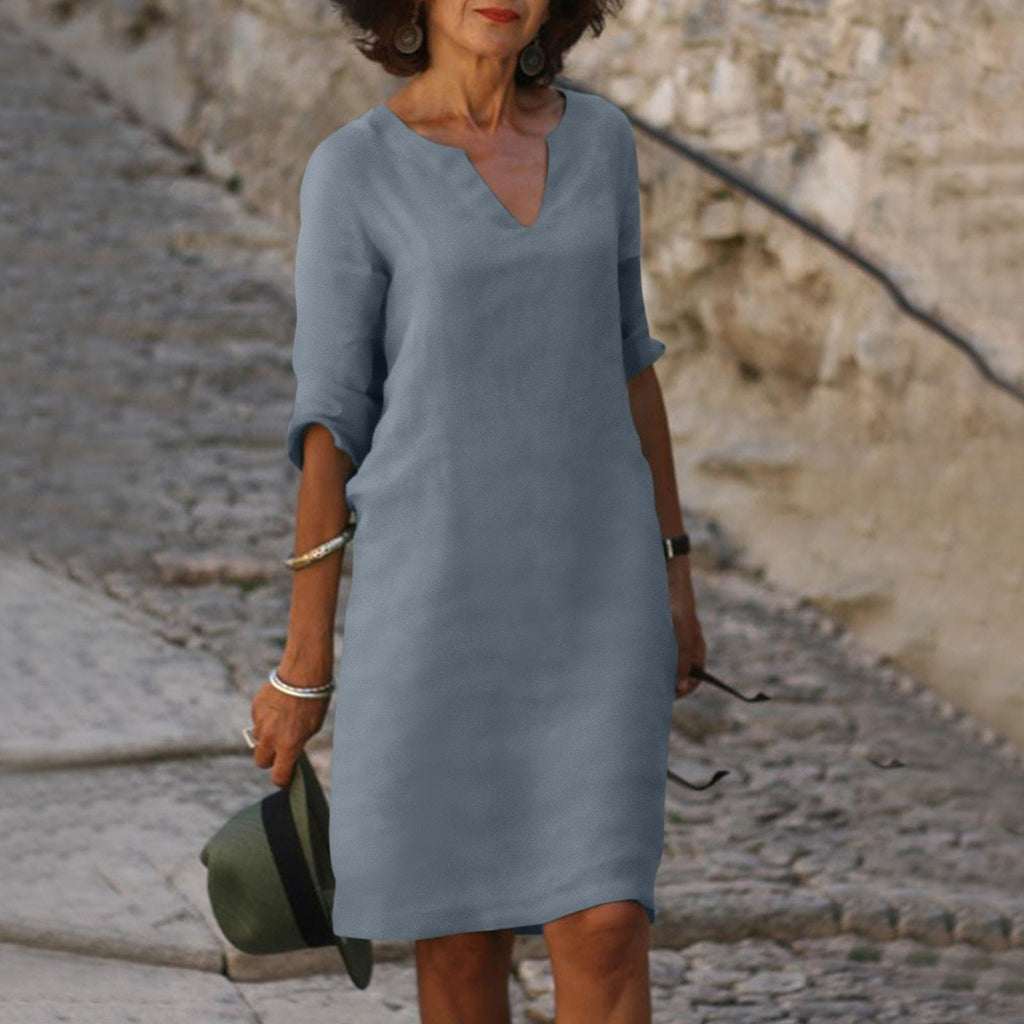 Luigia - Robe d'été avec couverture du ventre
