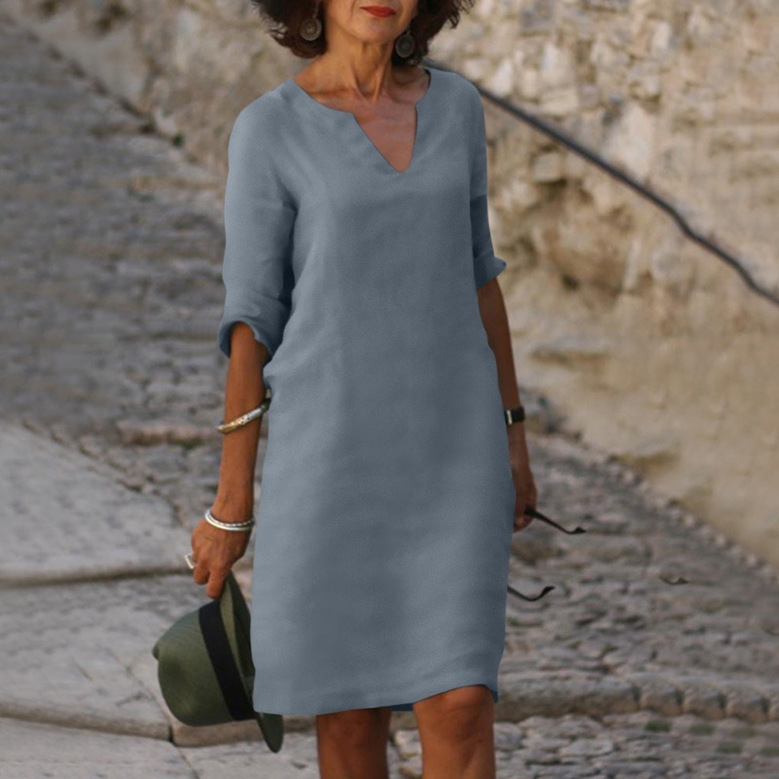 Luigia - Robe d'été avec couverture du ventre