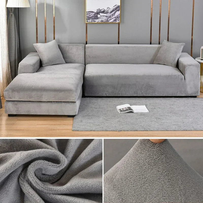Housse de Canapé en Velours Stretch avec Finition Luxueuse – Sofina