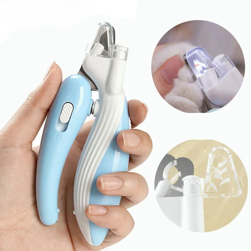 LumiPaw Pro | Ciseaux à Ongles Professionnels avec Lumière LED | Coupe Sûre pour Chiens, Chats et Petits Animaux | Lames en Acier Inoxydable & Poignée Antidérapante
