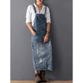 Olga | Robe à bretelles en denim décontractée