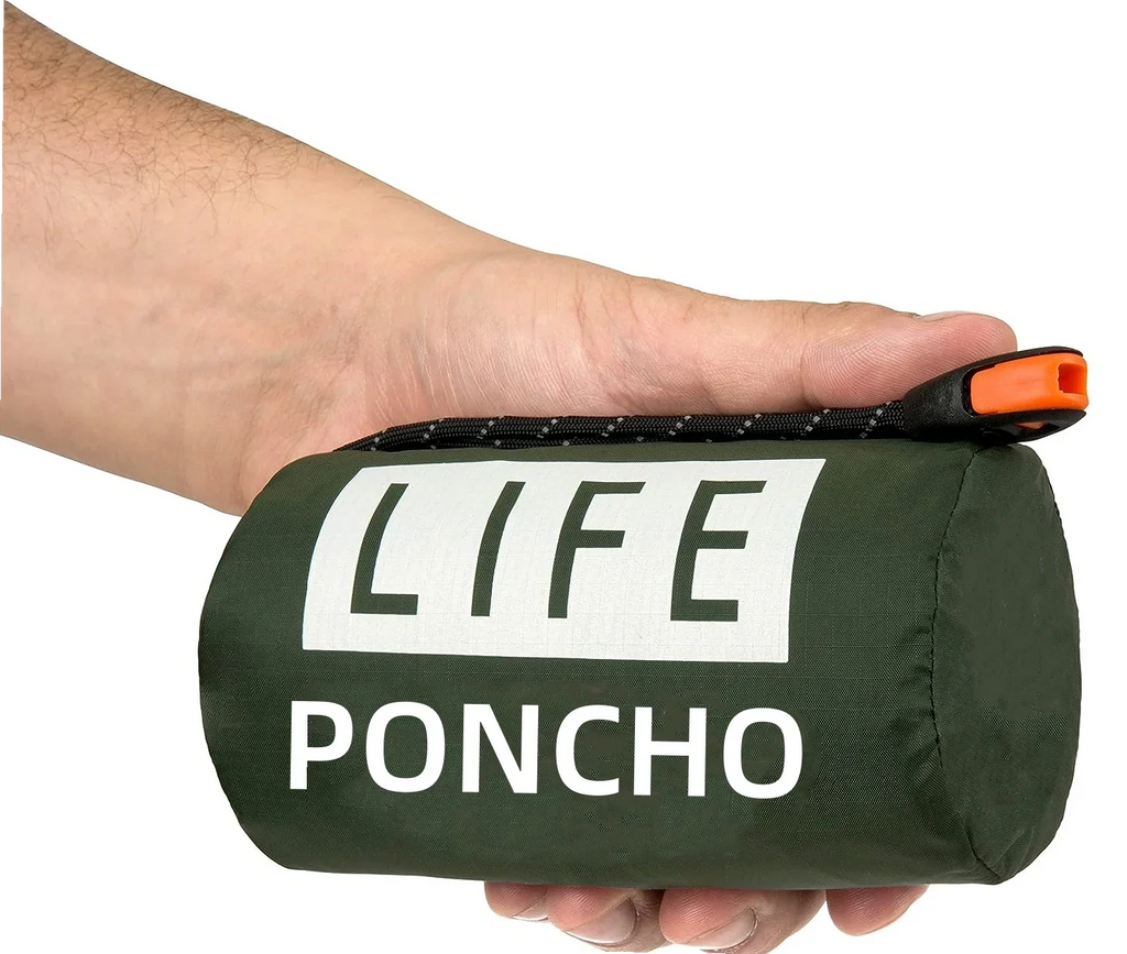 Poncho de Pluie Pliable – Protection contre le Temps et le Vent
