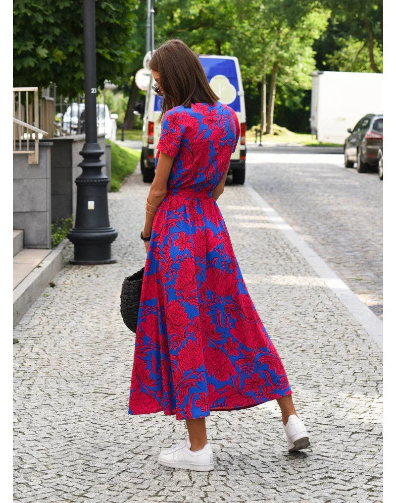 MOREAU LYON | ROBE ÉLÉGANTE À COL EN V POUR FEMME
