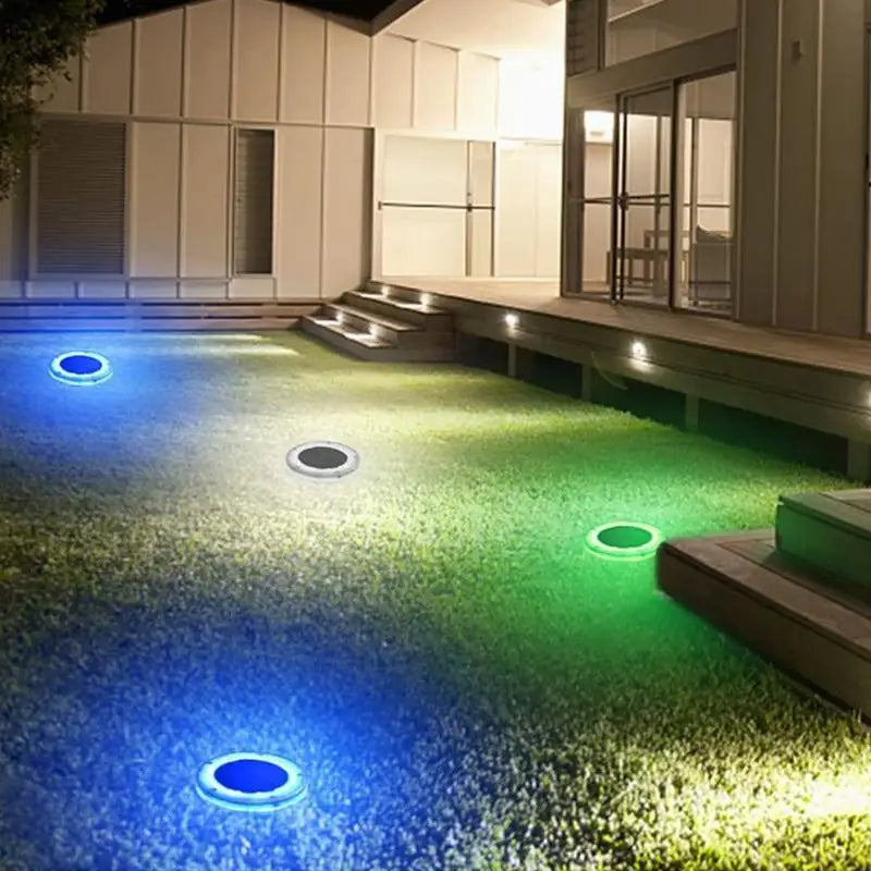AquaLuxe Lumière de Piscine Solaire | Flottante, étanche et lumineuse lumière LED bleue