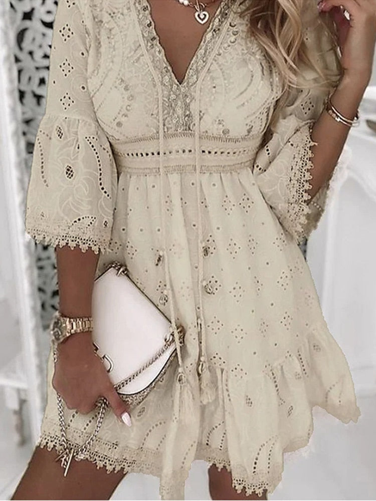 Robe bohémienne de style Ibiza