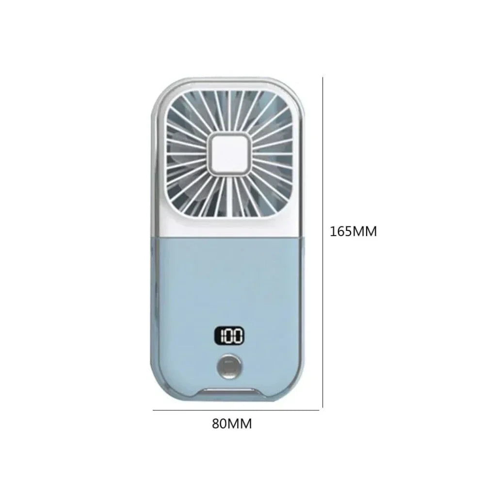 Luftigo Mini Ventilateur USB | Ventilateur compact et rechargeable avec affichage numérique et plusieurs modes de vent