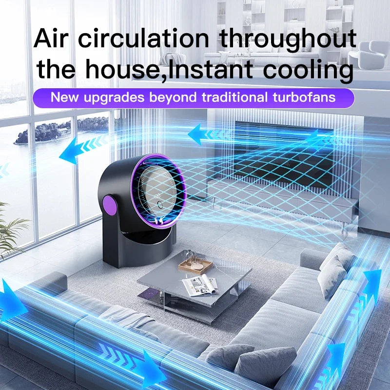Airiqo Ventilateur USB | Portable, silencieux et économe en énergie avec 100 niveaux