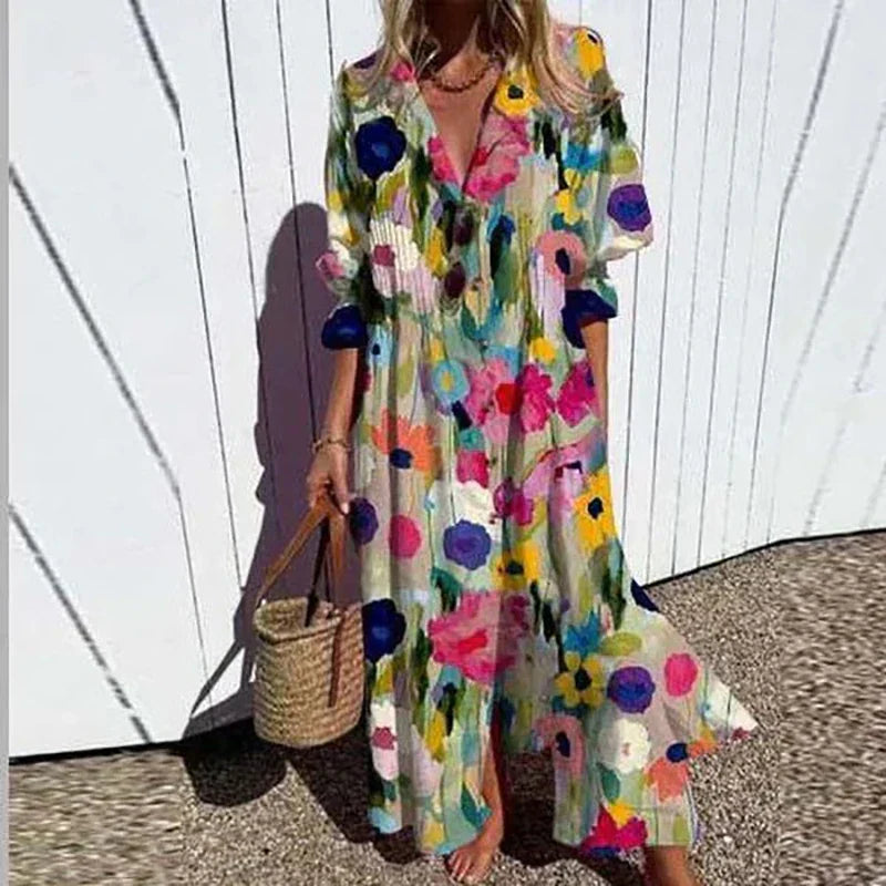 Diara™ - Robe Bohémienne de Luxe Printemps