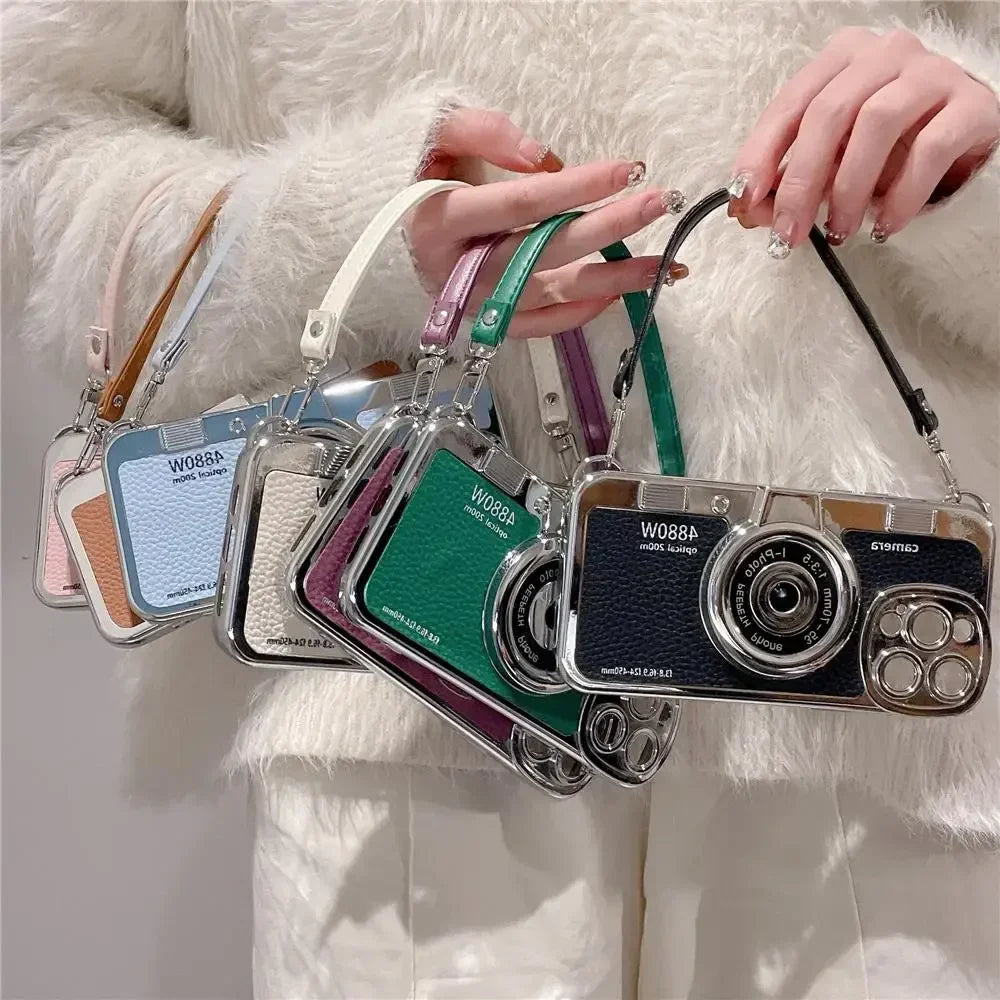 VintageCam Coque de Téléphone | Coque Style Caméra Stéréo Rétro pour iPhone