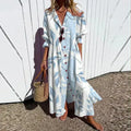 MOREAU LYON | ROBE MAXI IMPRIMÉE POUR FEMMES