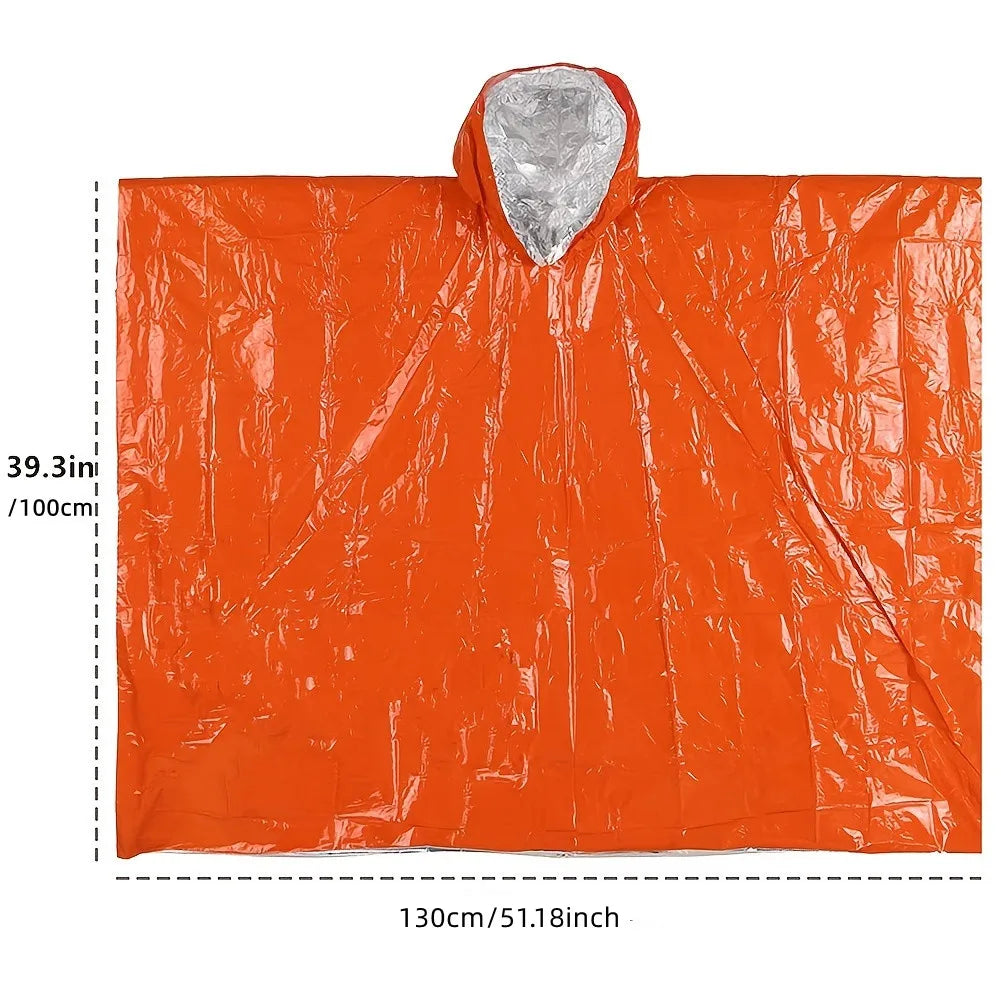 Poncho de Pluie Pliable – Protection contre le Temps et le Vent