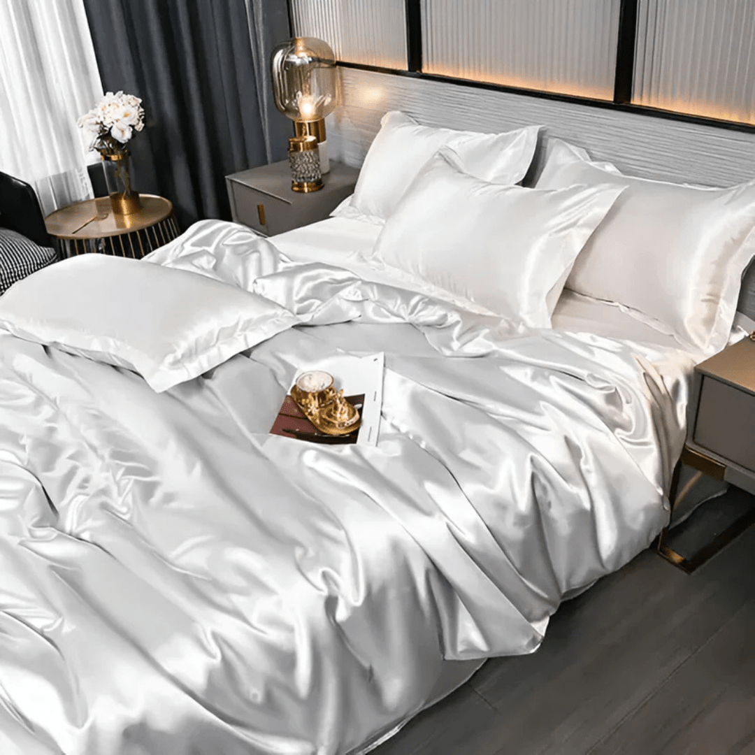 PURELISS – Ensemble de draps en soie luxueuse pour un confort optimal