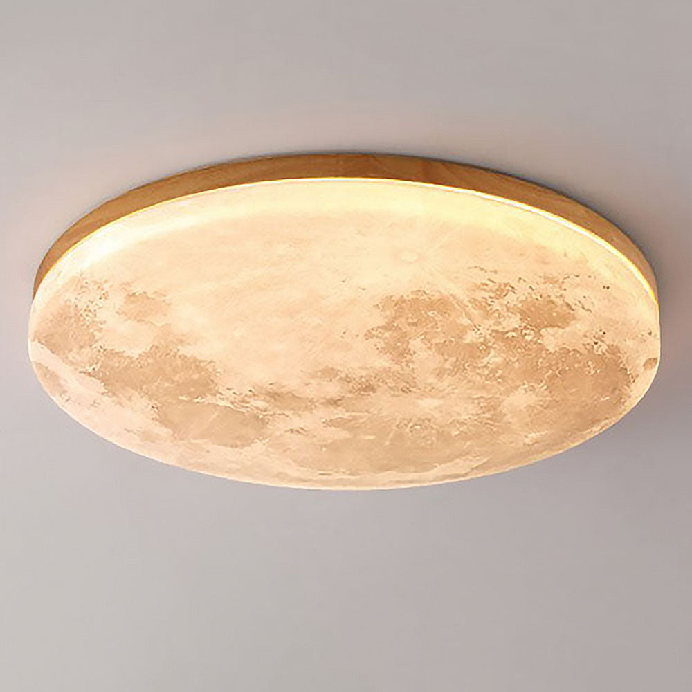 LunaGlow - Lampe de Plafond en Forme de Lune avec Éclairage LED Doux