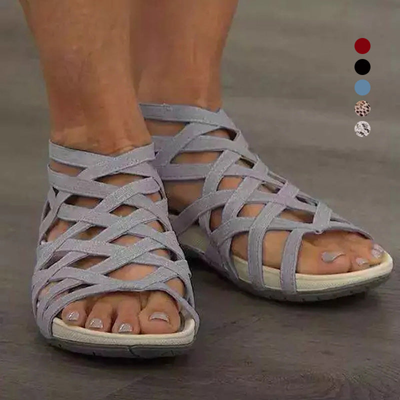Sandales Femme Confortables | Design Gladiateur & Absorbant à la Transpiration