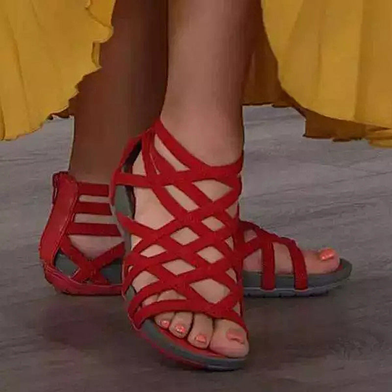 Sandales Femme Confortables | Design Gladiateur & Absorbant à la Transpiration