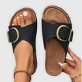 Sandales Femmes | Confort Orthopédique & Boucle Dorée