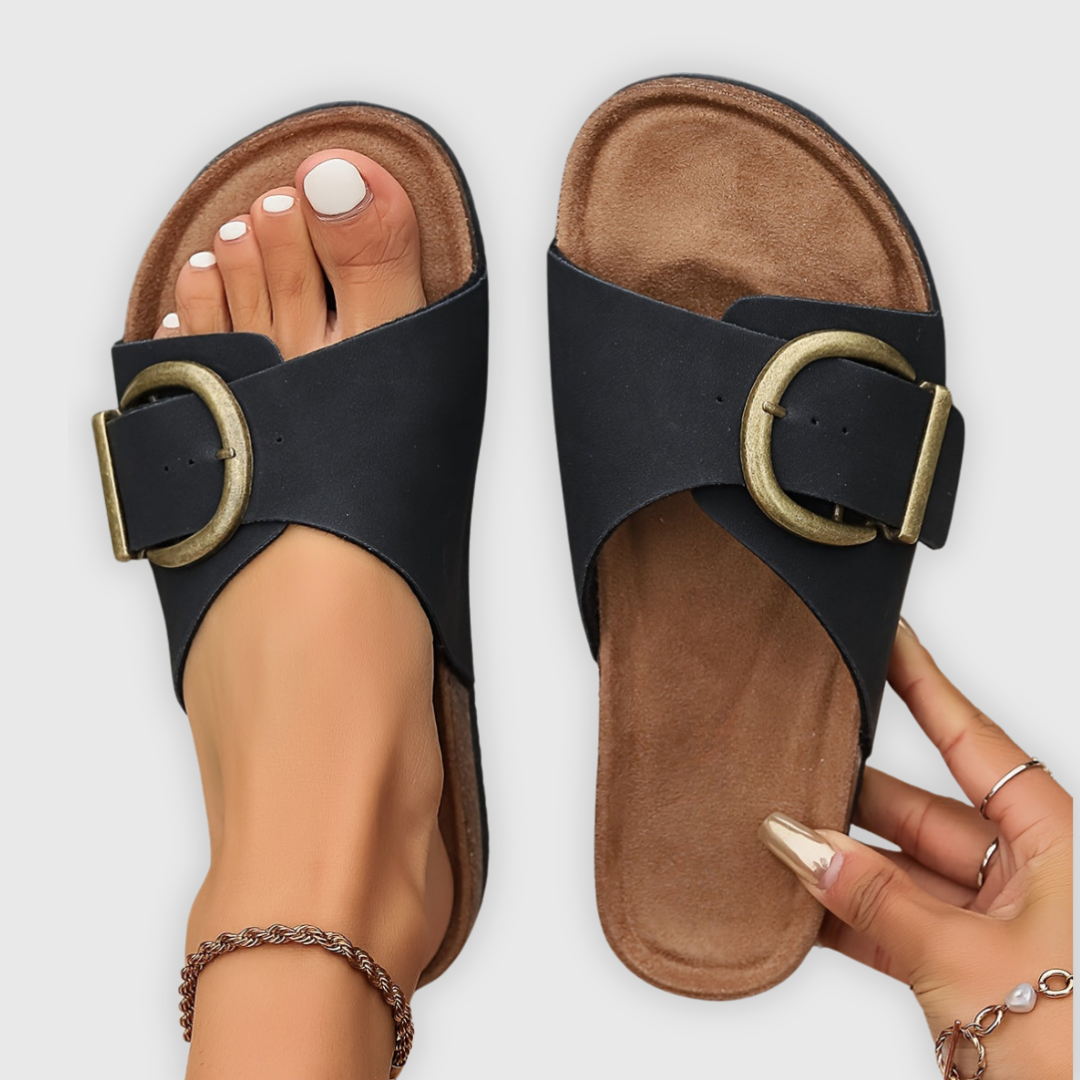 Sandales Femmes | Confort Orthopédique & Boucle Dorée