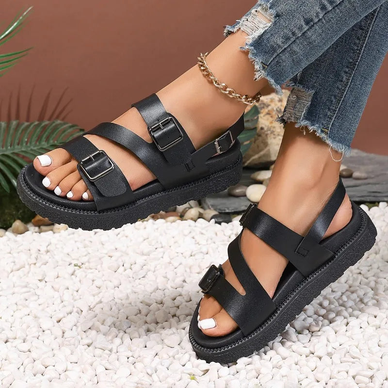 Echoarchiv | Sandales en cuir vegan Confortables et à la mode