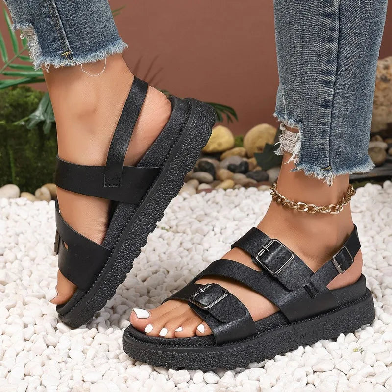 Echoarchiv | Sandales en cuir vegan Confortables et à la mode